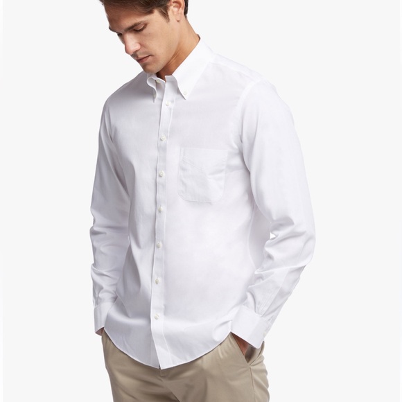 Brooks Brothers Classic White Button Down Dress Shirt - Picture 1 of 4